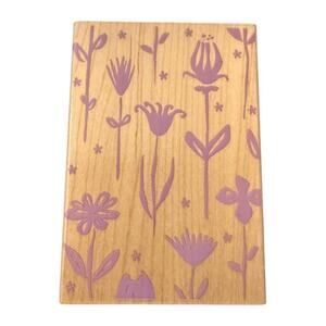 Hero Arts 2002 H2618 Whimsical Flower Pattern You Rubber Stamp